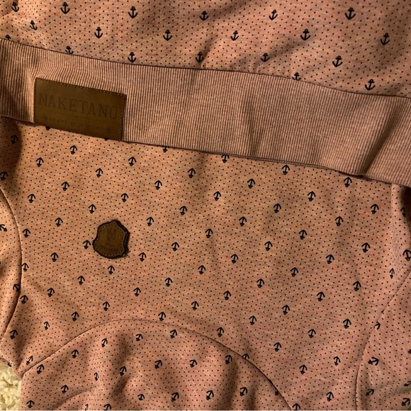 Pink & navy blue Naketano sweatshirt. - Picture 2 of 6